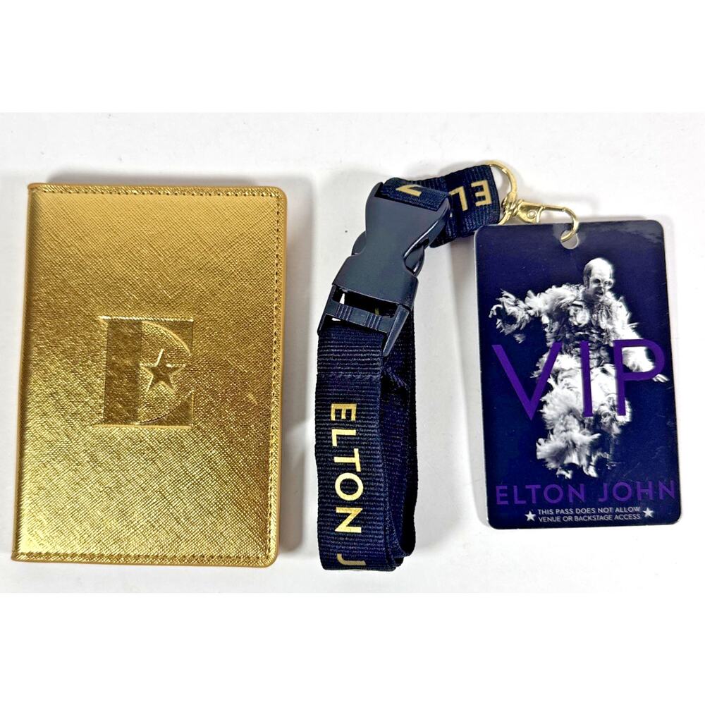Elton John VIP Pass Lanyard & Passport Holder - Farewell Yellow Brick Road